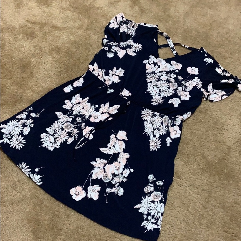 Short, Navy Blue Dress